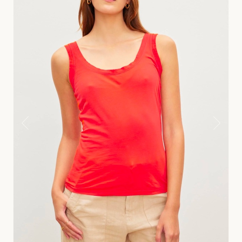 NWT Orange Velvet by Graham & Spencer “Mossy” Tank Top Sz Small